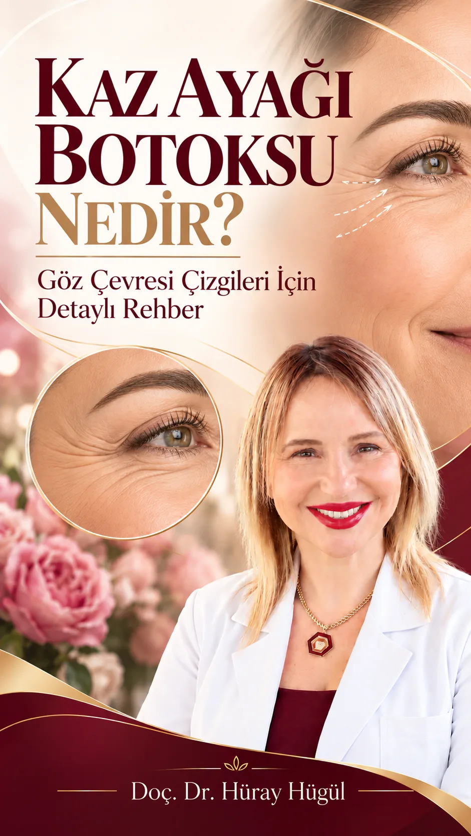 Kaz Ayağı Botoksu Nedir? Göz Çevresi Çizgileri İçin Detaylı Rehber | Doç. Dr. Hüray Hügül
