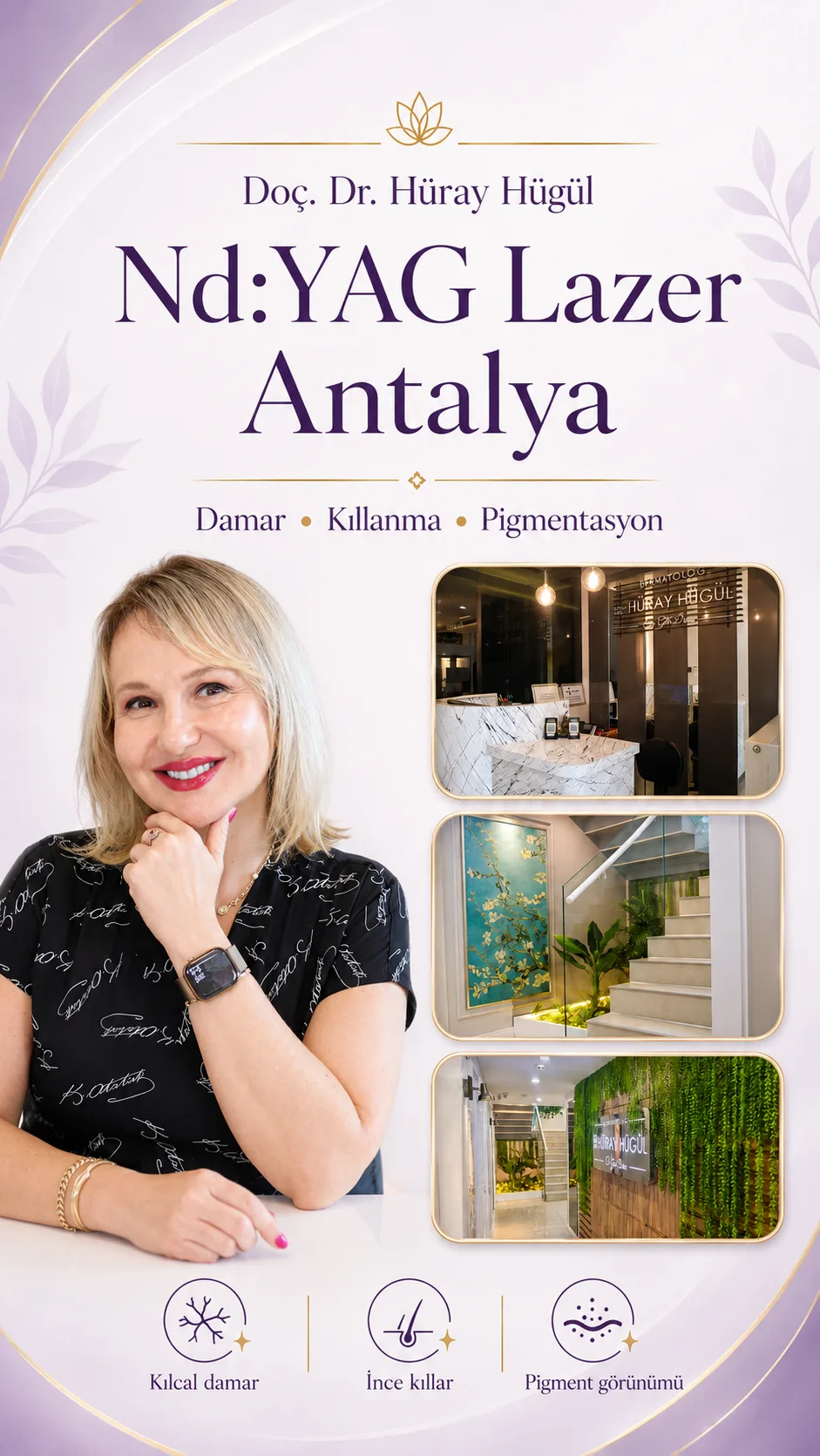 Nd:YAG Lazer Antalya: Damar, Kıllanma ve Pigmentasyon Tedavisi | nd yag lazer antalya | Doç. Dr. Hüray Hügül